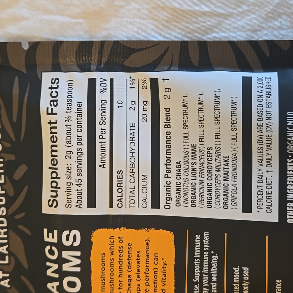 Laird Superfood Organic Performance Mushrooms - Picture 4 of 6